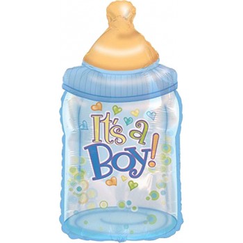 Palloncino Mylar Super Shape 96 cm. Boy - It's a Boy Bottle