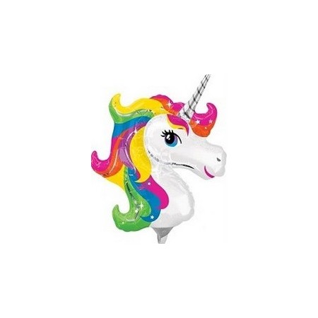 Palloncino Mylar Mini Shape 22 cm. Unicorn