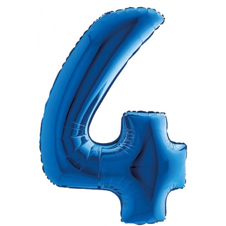 Palloncino 7 mylar Numero 5 Blu Blue