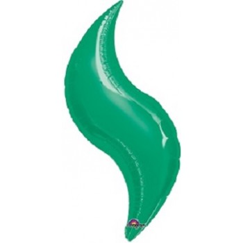 Palloncino Mylar 66 cm. Curva Verde Se gonfiato ad elio NON vola 