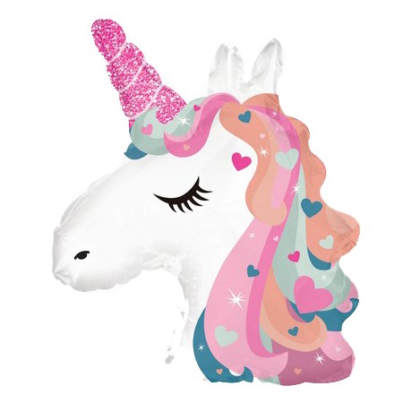 Palloncino Mylar 60 cm. Unicorn Head