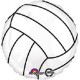 Palloncino Mylar 45 cm. Volleyball