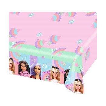 Coordinato Barbie Sweet Life - Tovaglia Plastica 120x180 cm.