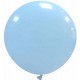 Palloncino in Lattice Macaron 80 cm. Azzurro - Round