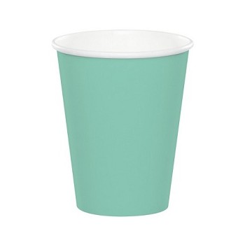 Coordinato Verde Menta - Bicchiere Carta 266 ml. - 8 pz.