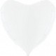 Palloncino Mylar Jumbo 91 cm. Cuore Bianco