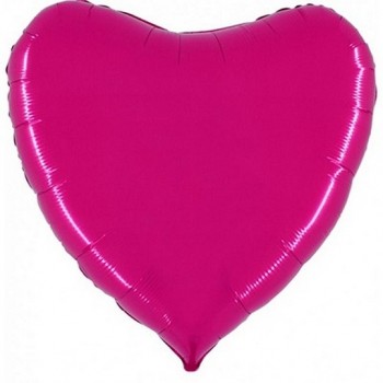 Palloncino Mylar Jumbo 91 cm. Cuore Fucsia