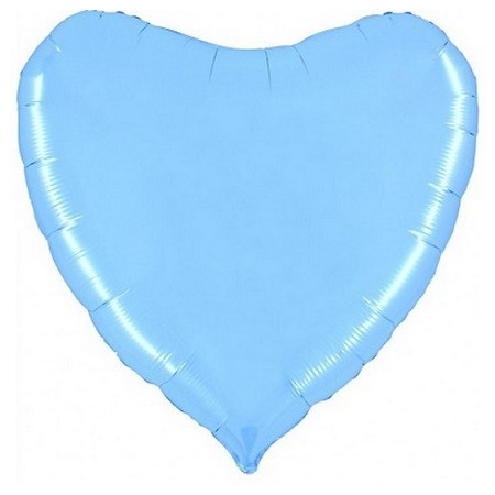 Palloncino Mylar Jumbo 91 cm. Cuore Azzurro