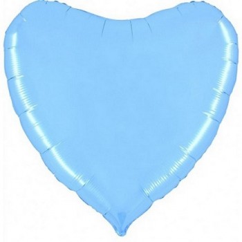 Palloncino Mylar Jumbo 91 cm. Cuore Azzurro