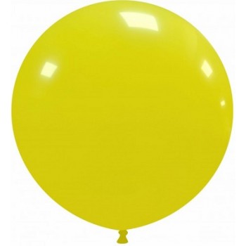 Palloncino in Lattice Pastello 80 cm. Giallo - Round