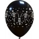 Palloncino in Lattice Rotondo 30 cm. Halloween Stampa Scheletri