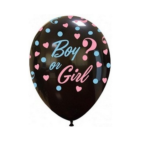 Palloncino in Lattice Rotondo 30 cm. Stampa Boy or Girl? - 1 pz