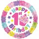 Palloncino Mylar 45 cm. 1° Birthday Girl