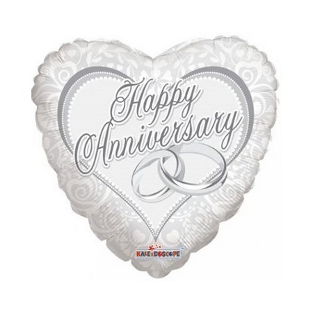 Palloncino Mylar 45 cm. Anniversary Rings