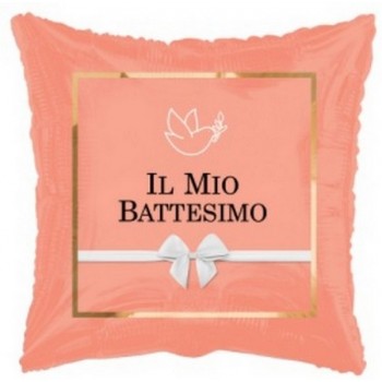 Palloncino Mylar 45 cm. Bimba - Il Mio Battesimo Chic