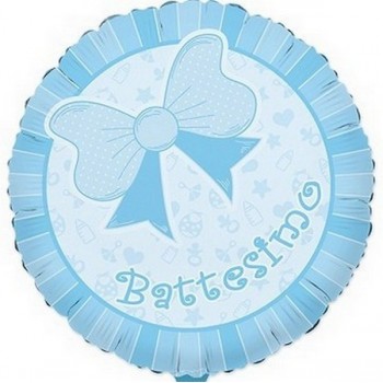 Palloncino Mylar 45 cm. Bimbo - Battesimo Baby Azzurro