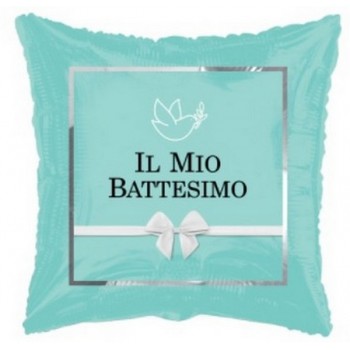 Palloncino Mylar 45 cm. Bimbo - Il Mio Battesimo Chic