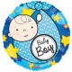 Palloncino Mylar 45 cm. Boy - Baby Boy Born