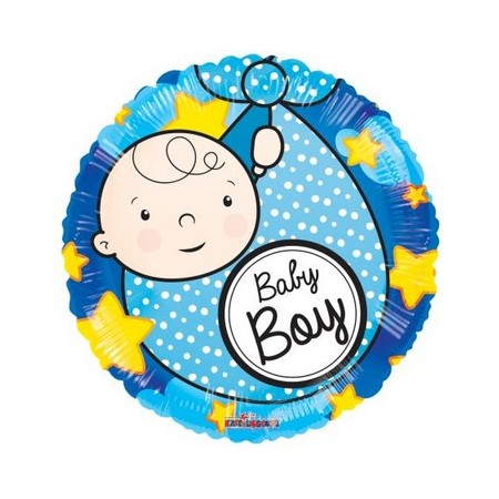 Palloncino Mylar 45 cm. Boy - Baby Boy Born