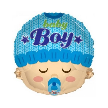 Palloncino Mylar 45 cm. Boy - Baby Boy Head