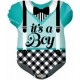 Palloncino Mylar 45 cm. Boy - Blue Baby Clothes Shape