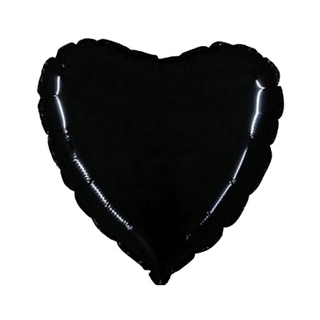 Palloncino Mylar 45 cm. Cuore Nero