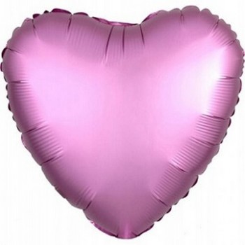 Palloncino Mylar 45 cm. Cuore Satinato Rosa Scuro