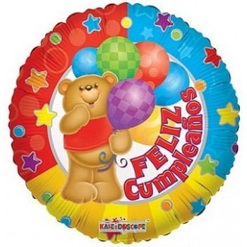 Palloncino Mylar 45 cm. Feliz Cumpleaños Tenga Con Globos