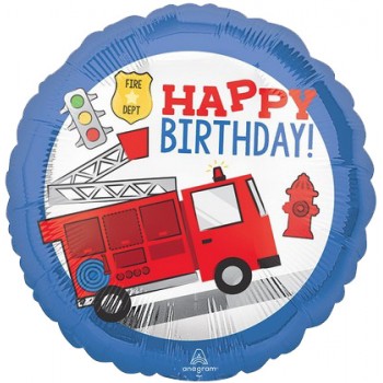 Palloncino Mylar 45 cm. First Responder Happy Birthday