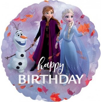 Palloncino Mylar 45 cm. Frozen 2 Happy Birthday