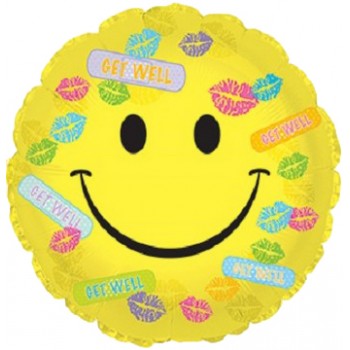 Palloncino Mylar 45 cm. Get Well Bandaids & Kisses