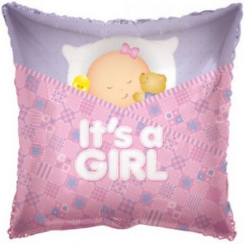 Palloncino Mylar 45 cm. Girl - Baby Girl Sleeping