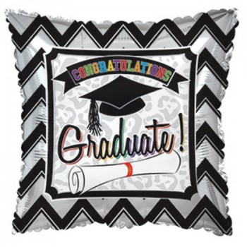 Palloncino Mylar 45 cm. Grad Chevron