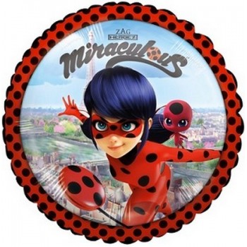 Palloncino Mylar 45 cm. Lady Bug Miraculous