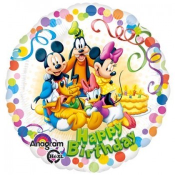 Palloncino Mylar 45 cm. Mickey & Friends Party HBD