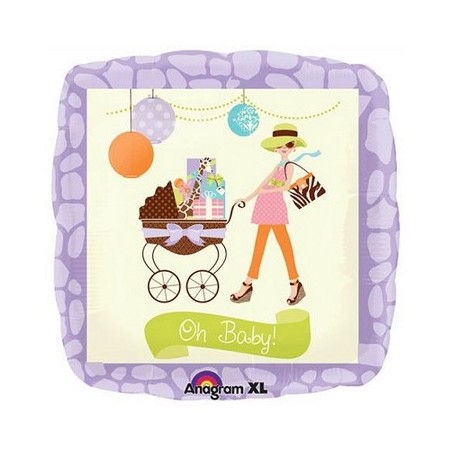 Palloncino Mylar 45 cm. Mom - Modern Mommy