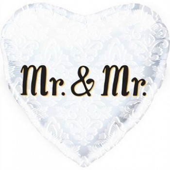 Palloncino Mylar 45 cm. Mr. & Mr. Heart