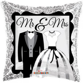 Palloncino Mylar 45 cm. Mr. & Mrs.