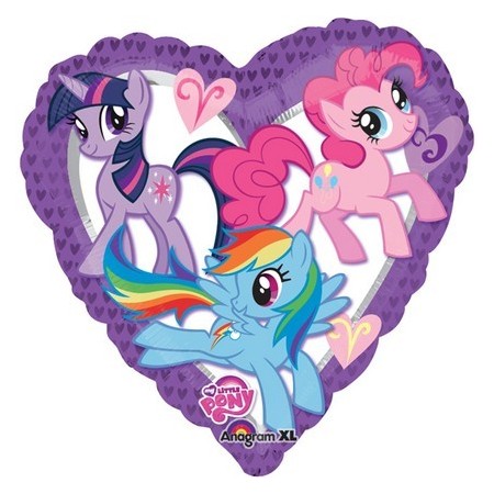 Palloncino Mylar 45 cm. My Little Pony Purple Heart  