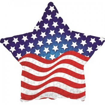 Palloncino Mylar 45 cm. Patriotic Prism Star