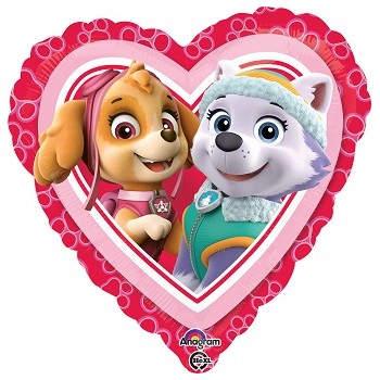 Palloncino Mylar 45 cm. Paw Patrol Love - Girl