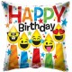 Palloncino Mylar 45 cm. Q - Birthday Smiling Candles