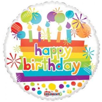 Palloncino Mylar 45 cm. R - Happy Birthday Candles