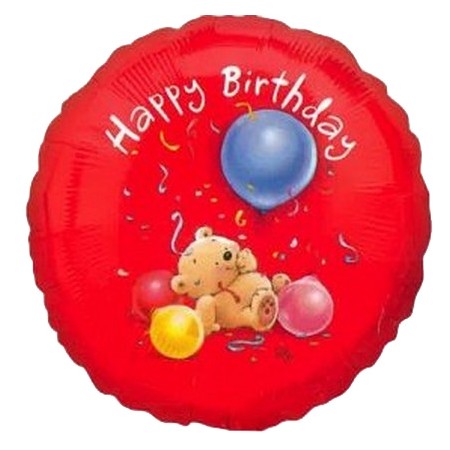 Palloncino Mylar 45 cm. R - Happy Birthday Roly Bear