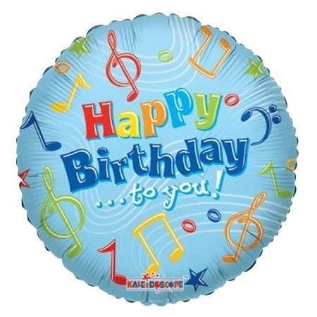 Palloncino Mylar 45 cm. R - Happy Birthday To You