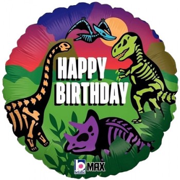 Palloncino Mylar 45 cm. R - Jurassic Birthday