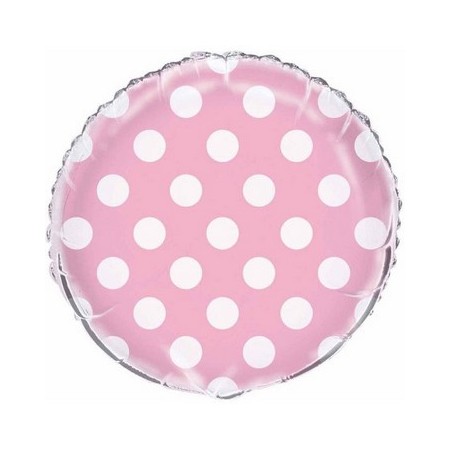 Palloncino Mylar 45 cm. R. Pois Lovely Pink