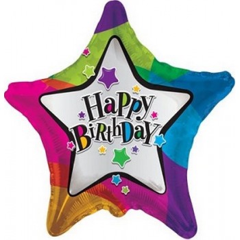 Palloncino Mylar 45 cm. S - Birthday Star