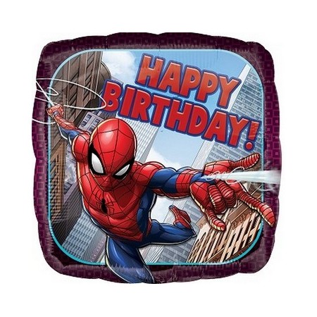 Palloncino Mylar 45 cm. Spider-Man Happy Birthday