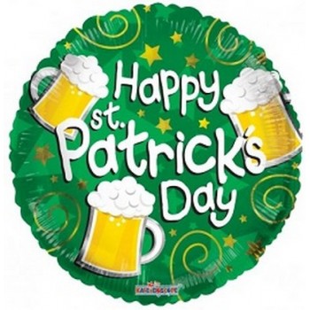 Palloncino Mylar 45 cm. St. Patrick's Day Beer